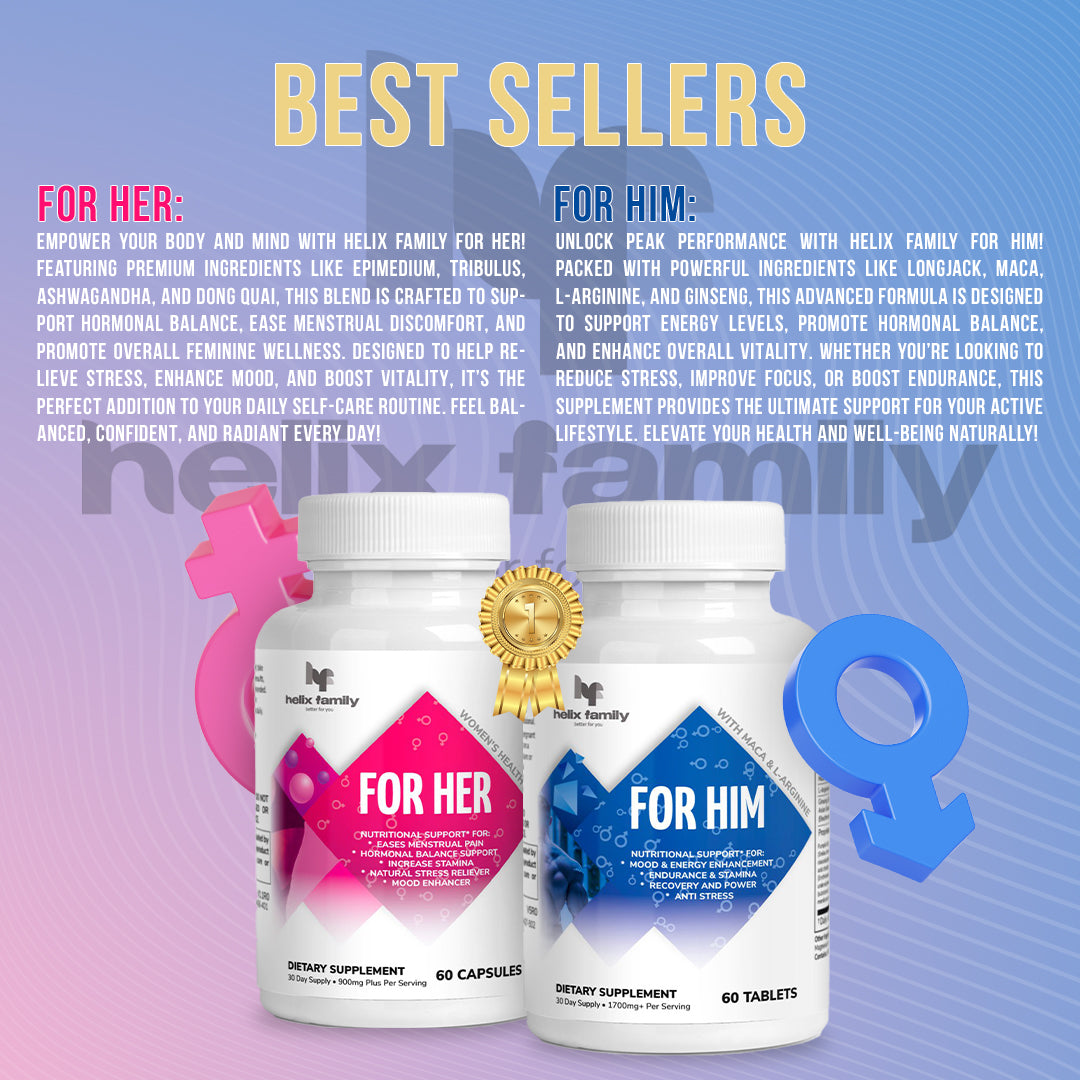 HF FOR HER, Woman’s Health natural support, 14 in 1 Complex, Heighten sexual response, Eases menstrual pain for woman’s, Helps boost libido level, Increase Stamina, Natural Stress reliever + L Arginine & BioPerine