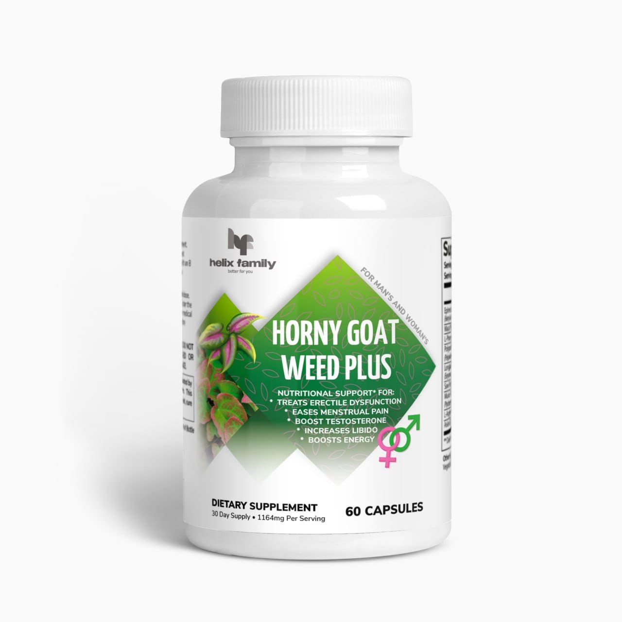 Horny Goat Weed Complex Sport+ for active Men & Women 9 in 1 Complex, Xtra Strength Herbs, Invigorating Blend with Tribulus Saw Palmetto L-Arginine and Tongkat Ali Extract and Maca Root for Men and Women for Enhanced Energy and Stamina - 30 Servings