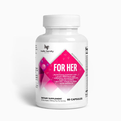 HF FOR HER, Woman’s Health natural support, 14 in 1 Complex, Heighten sexual response, Eases menstrual pain for woman’s, Helps boost libido level, Increase Stamina, Natural Stress reliever + L Arginine & BioPerine